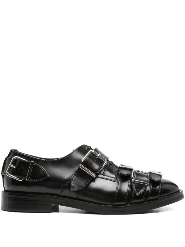 Simone Rocha buckle-strap leather brogues | Browns Brogues