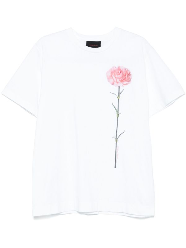 Simone Rocha carnation-print T-shirt | Browns T-Shirts