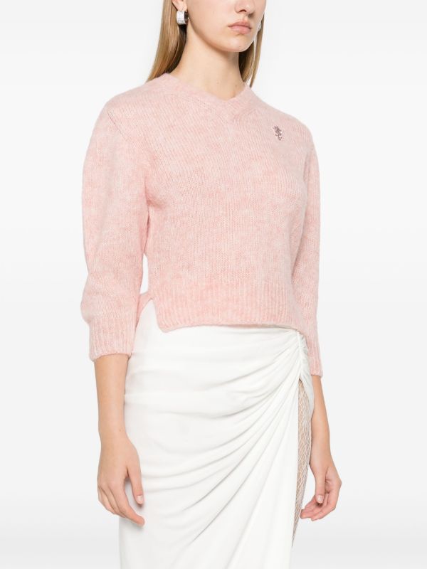 Simone Rocha Crystal-embellished Sweater | Browns Knitted Sweaters