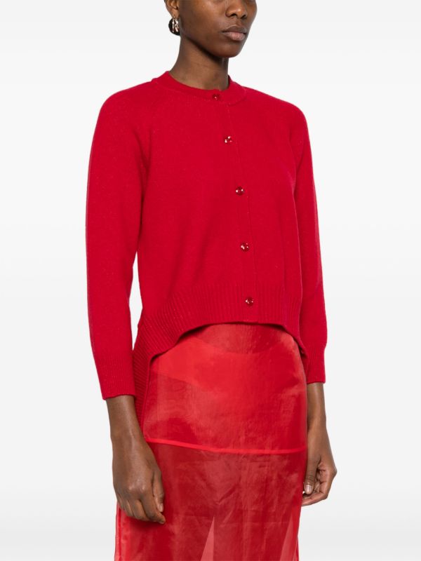 Simone Rocha Red Open Back Cardigan | Browns Cardigans