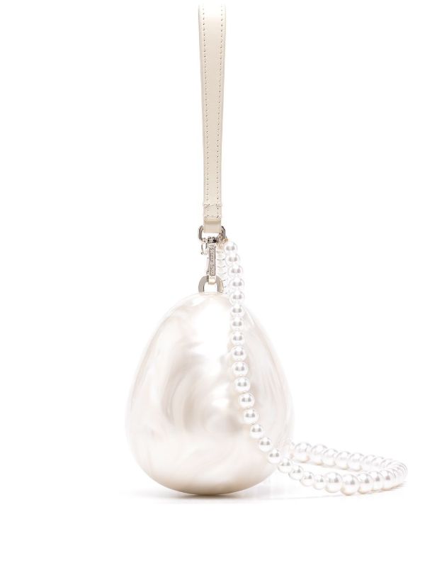 Simone Rocha white Egg cross body bag | Browns Clutch Bags