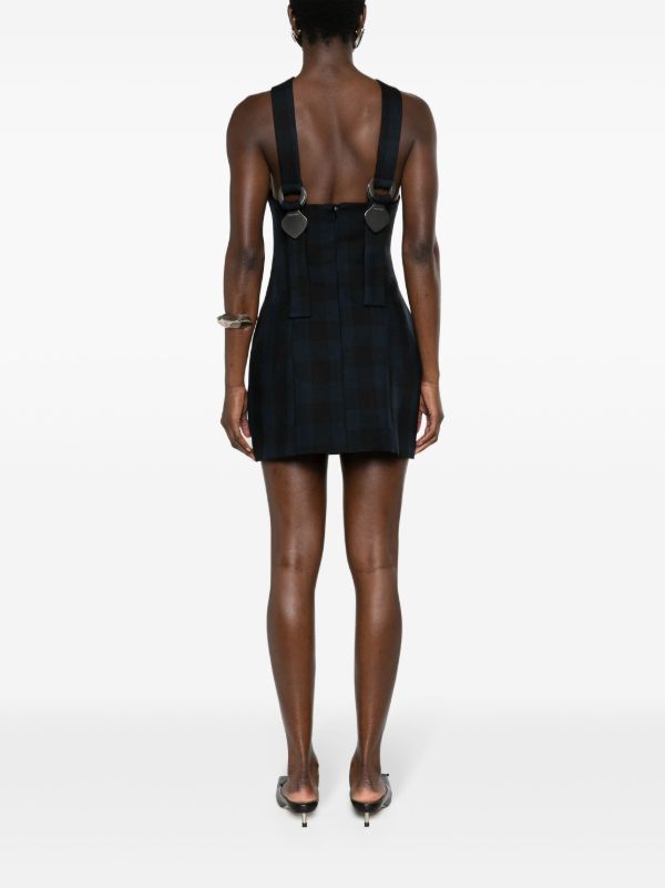 Sinead O'Dwyer Blue Tie Wool Minidress | Browns Cocktail & Party Dresses