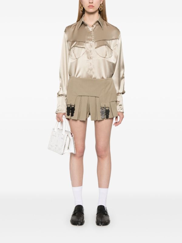 Sinead O'Dwyer Pleated Mini Shorts | Browns Short & Mini Shorts