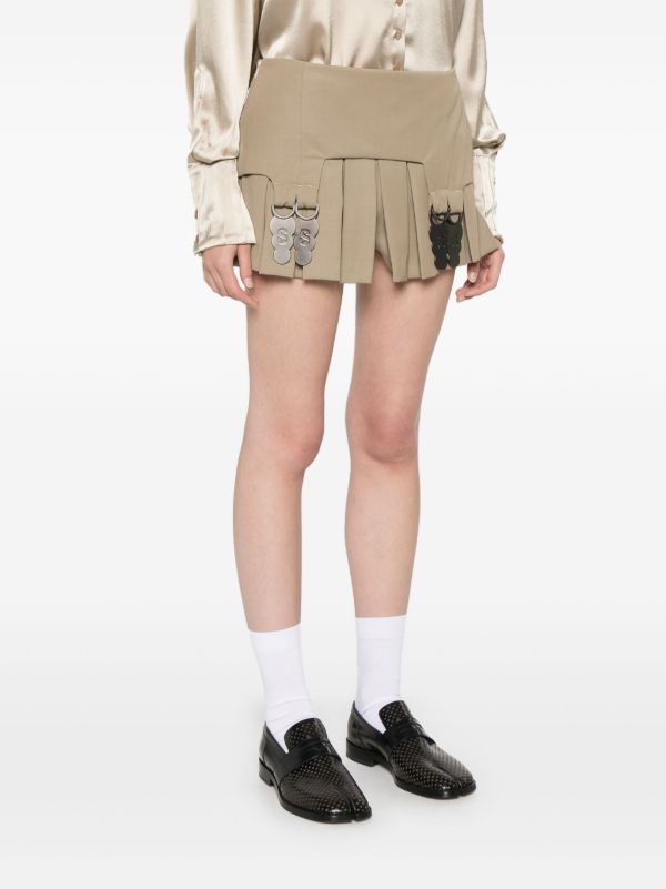 Sinead O'Dwyer Pleated Mini Shorts | Browns Short & Mini Shorts