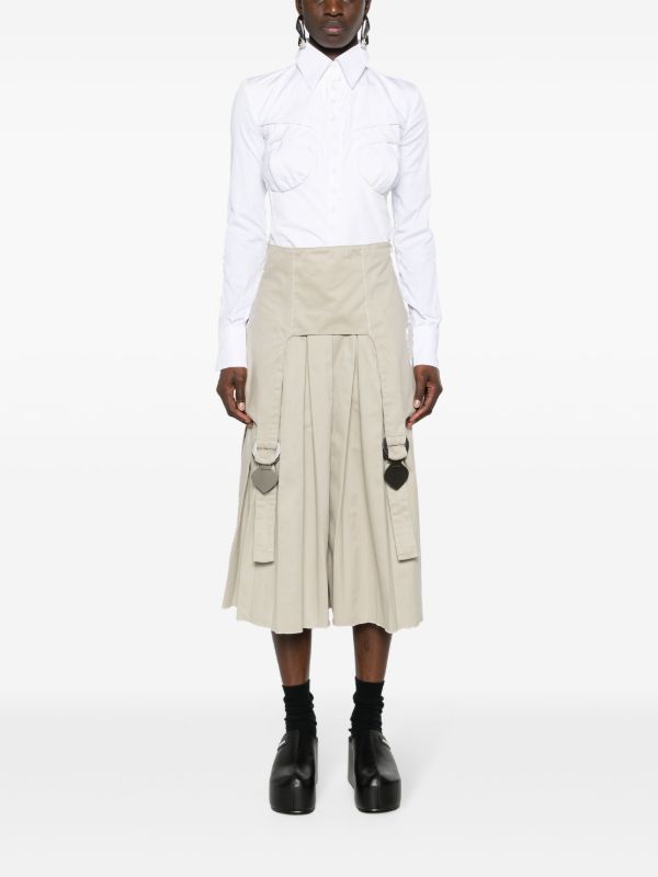 Sinead O'Dwyer White Point-collar Shirt Bodysuit | Browns Shirts