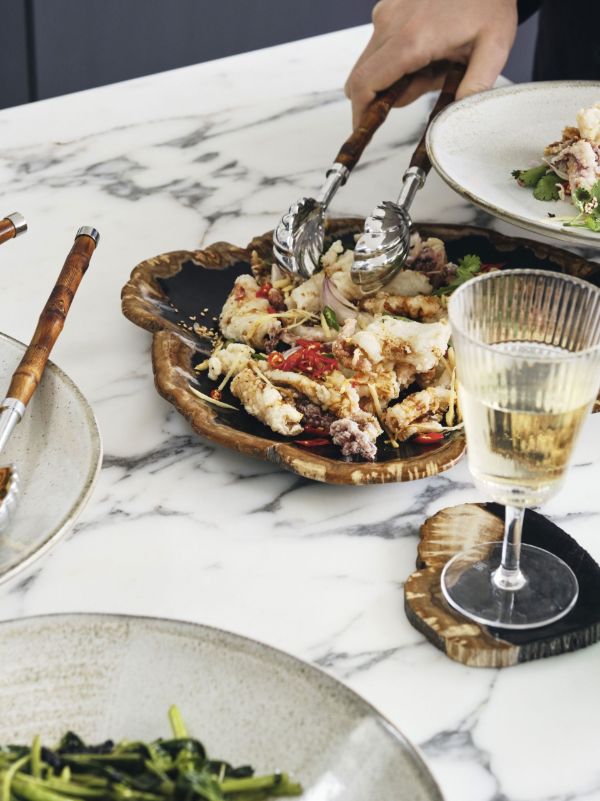 Soho Home Black Balfern Large Wood Platter | Browns Kitchen Accessories