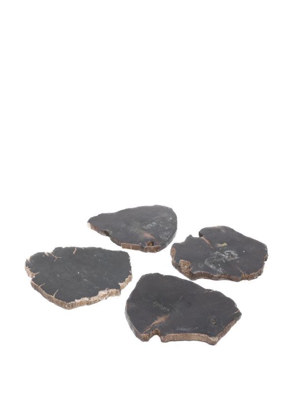 Soho Home Black Balfern Wood Coaster Set | Browns Kitchen Accessories