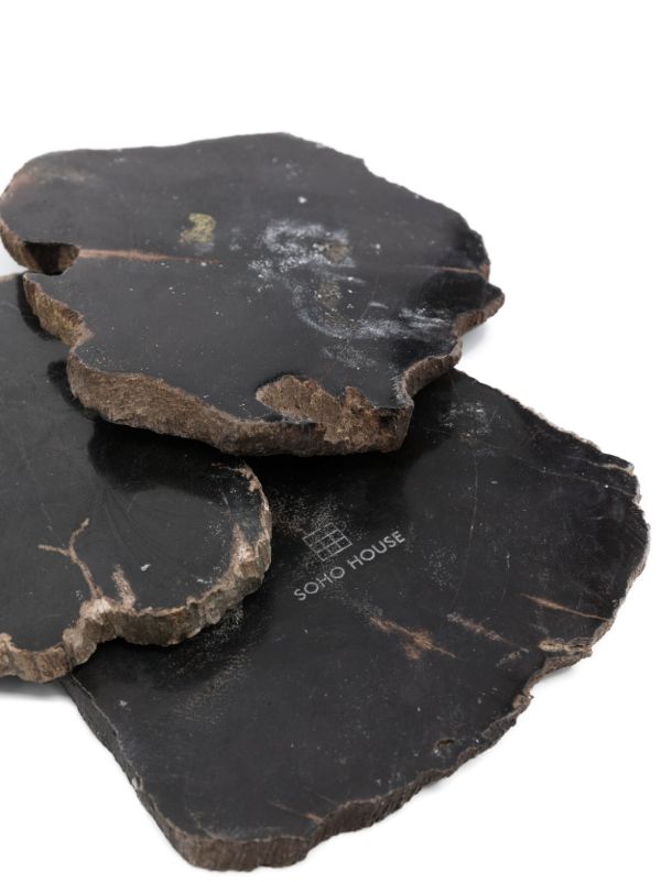 Soho Home Black Balfern Wood Coaster Set | Browns Kitchen Accessories