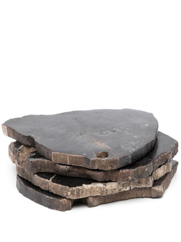 Soho Home black Balfern wood coaster set | Browns Kitchen Accessories