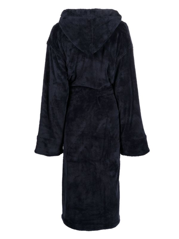 Soho Home Blue House Hooded Robe | Browns Dressing Gowns & Robes