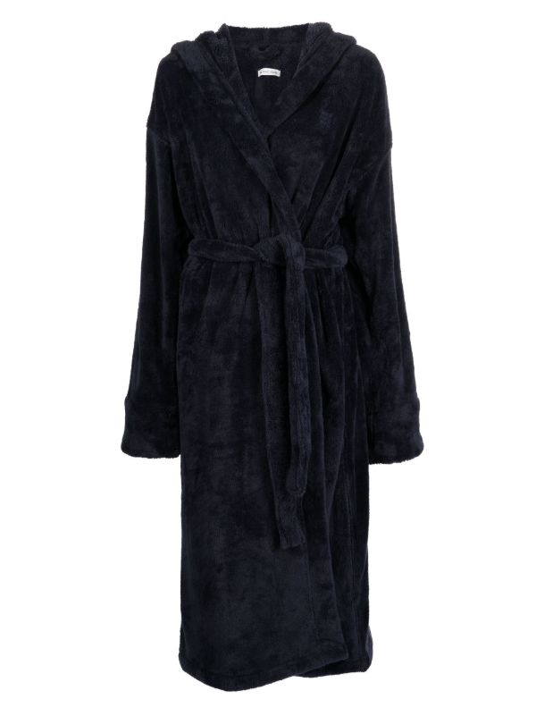 Soho Home blue House hooded robe | Browns Dressing Gowns & Robes