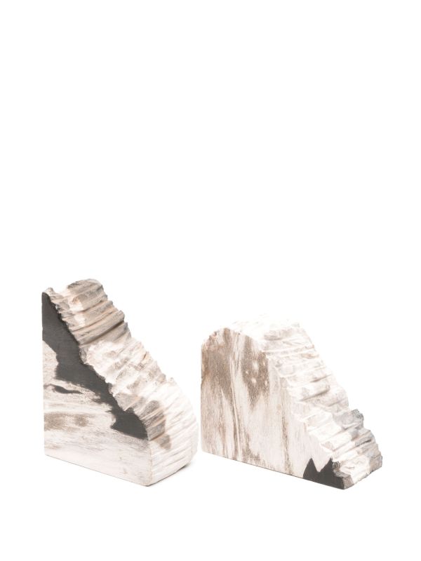 Soho Home Brown Balfern Wood Bookends | Browns Decorative Objects