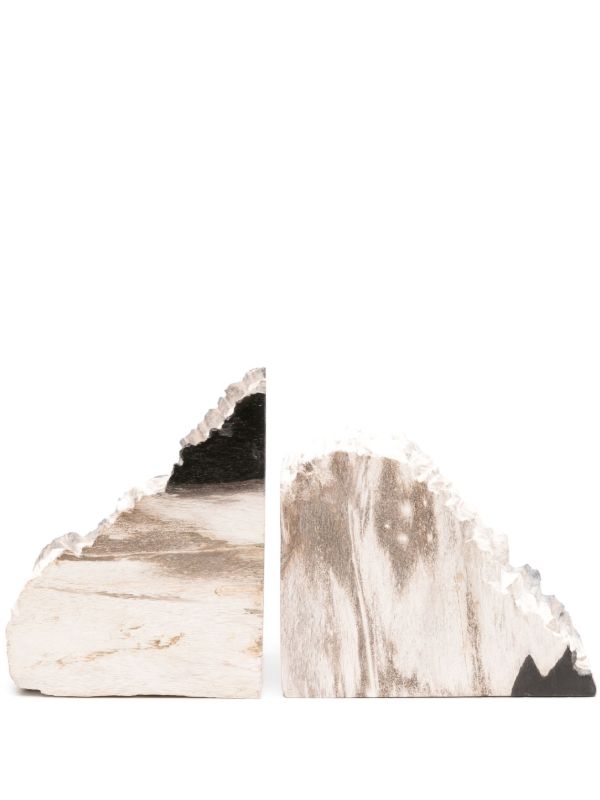 Soho Home Brown Balfern Wood Bookends | Browns Decorative Objects