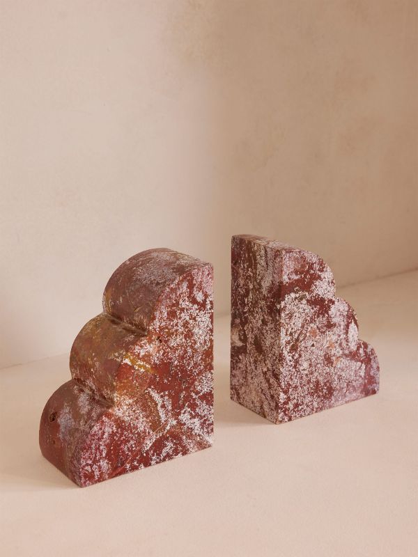 Soho Home Brown Joanie Jasper Bookends (Set Of Two) | Browns Decorative Objects