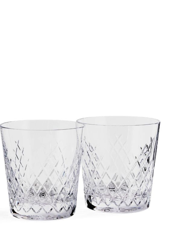 Soho Home Clear Barwell Crystal Rock Glass Set | Browns Glassware