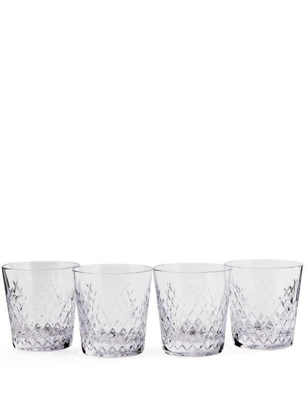 Soho Home clear Barwell crystal rock glass set | Browns Glassware