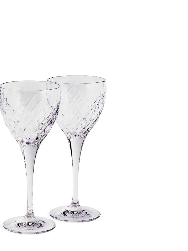 Soho Home Clear Barwell Crystal White Wine Glass Set | Browns Glassware