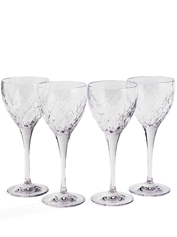Soho Home clear Barwell crystal white wine glass set | Browns Glassware