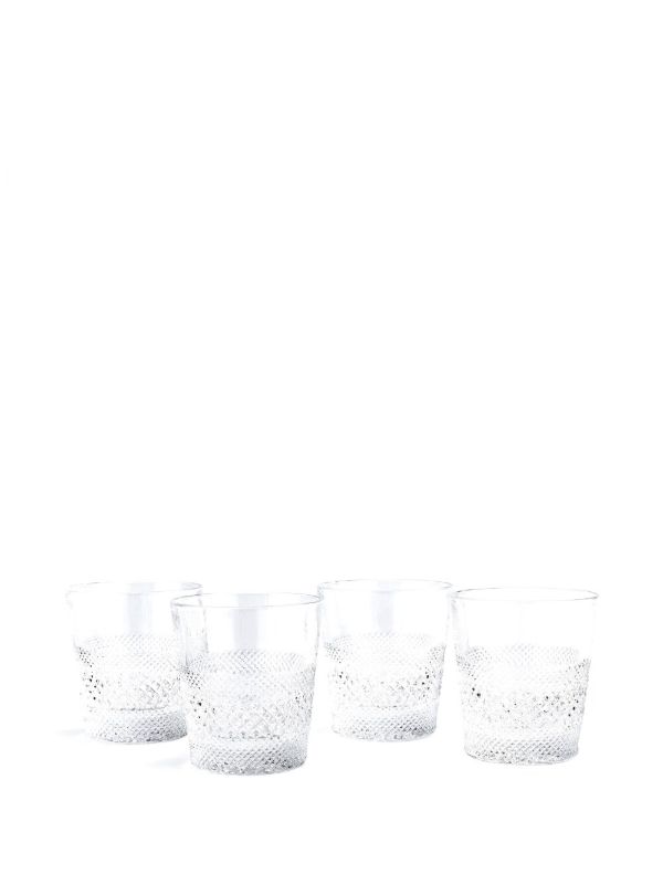 Soho Home Clear Huxley Lowball Crystal Glasses Set | Browns Glassware