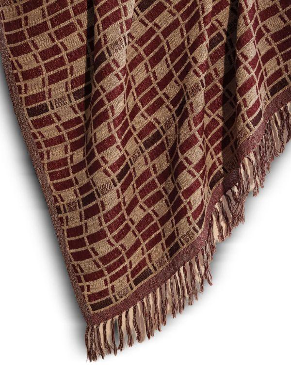 Soho Home Erin Geometric-pattern Fringed Throw | Browns Blankets & Throws