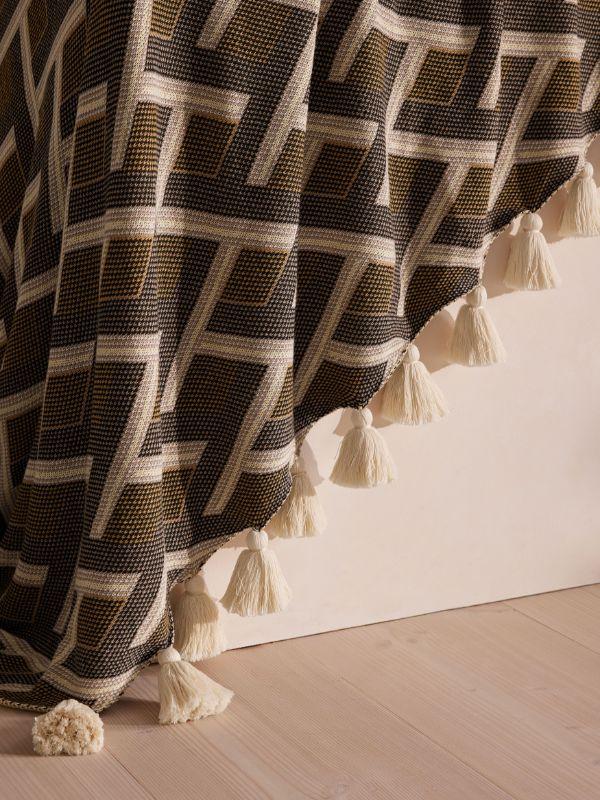 Soho Home Geometric Intarsia Blanket | Browns Blankets & Throws