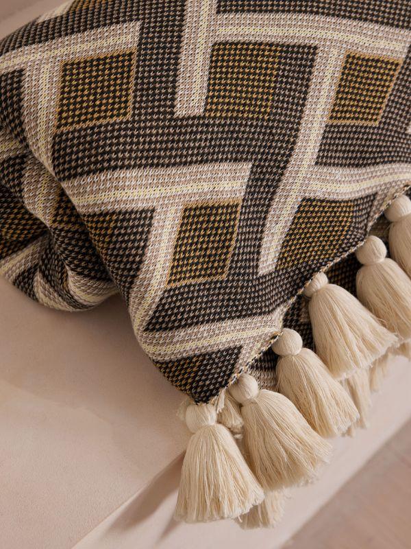 Soho Home Geometric Intarsia Blanket | Browns Blankets & Throws
