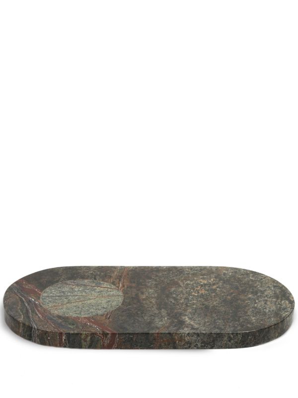 Soho Home green Astell large marble serving board | Browns Kitchen Accessories