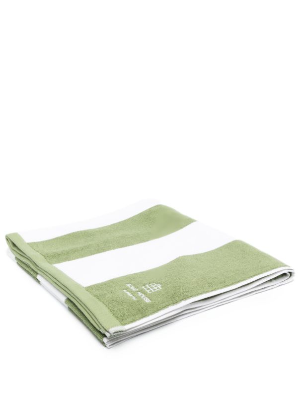 Soho Home green Babington House pool towel | Browns Towels