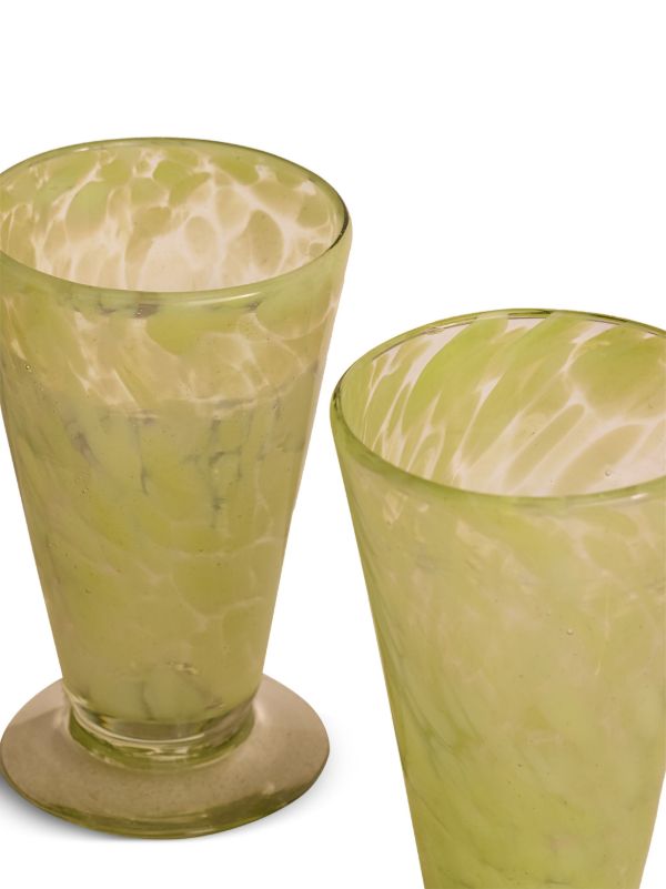 Soho Home Green Confetti-Effect Glasses (Set Of Four) | Browns Glassware