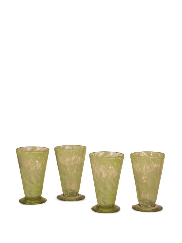 Soho Home Green Confetti-Effect Glasses (Set Of Four) | Browns Glassware