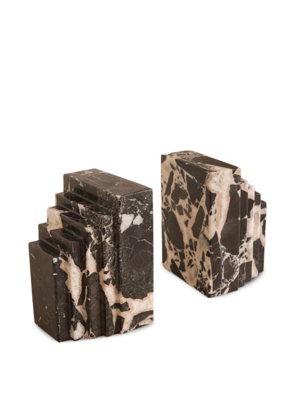 Soho Home Lola Marble Bookends | Browns Art Books & Magazines