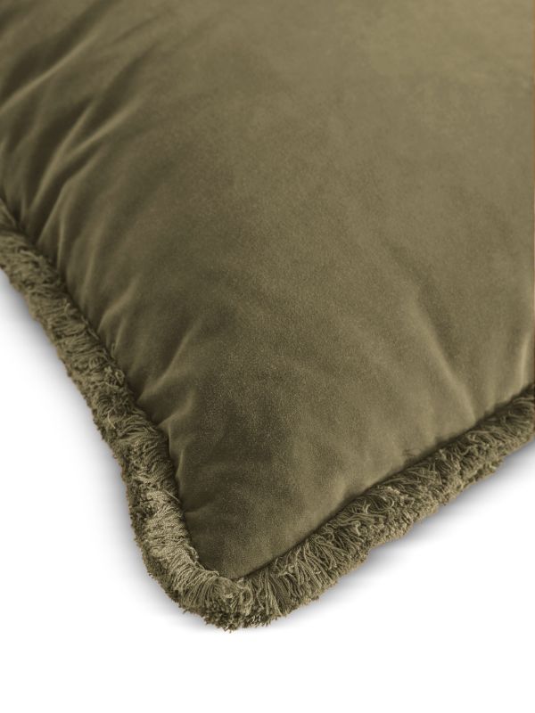 Soho Home Margeaux Fringed Square Cushion (50cm X 50cm) | Browns Cushions