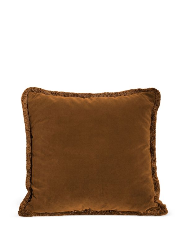 Soho Home Margeaux fringed square cushion (50cm x 50cm) | Browns Cushions