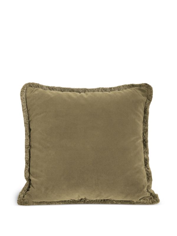 Soho Home Margeaux fringed square cushion (50cm x 50cm) | Browns Cushions
