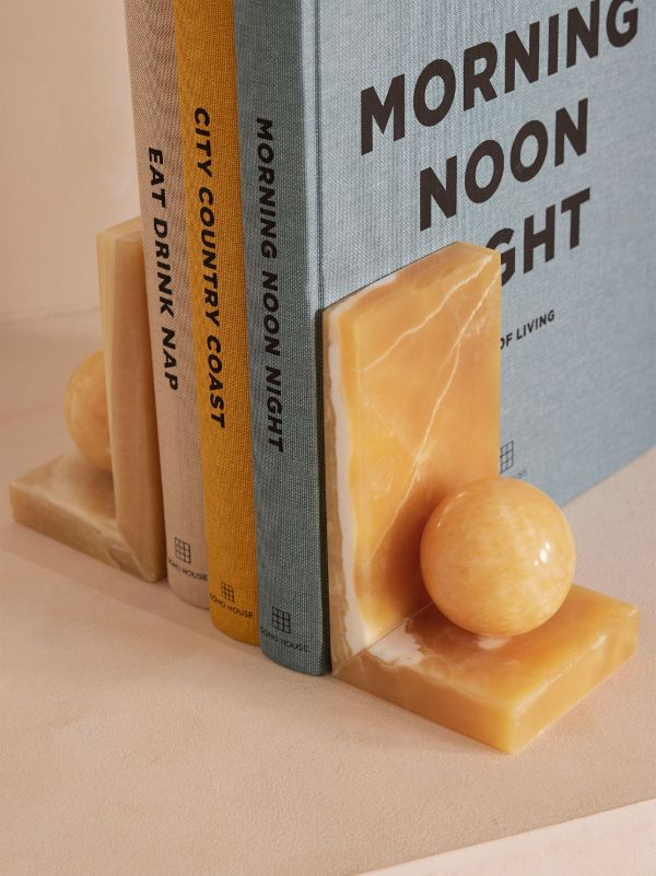 Soho Home Neutrals Prato Bookends (Set Of Two) | Browns Decorative Objects