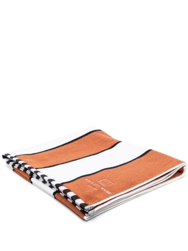 Soho Home orange White City House pool towel | Browns Towels