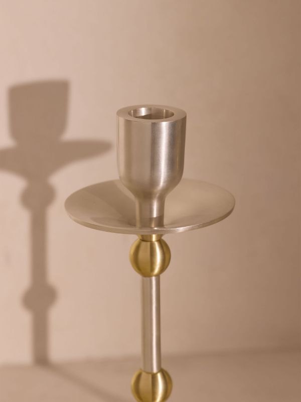 Soho Home Silver Cilia Candlesticks (Set Of Two) | Browns Candle Holders