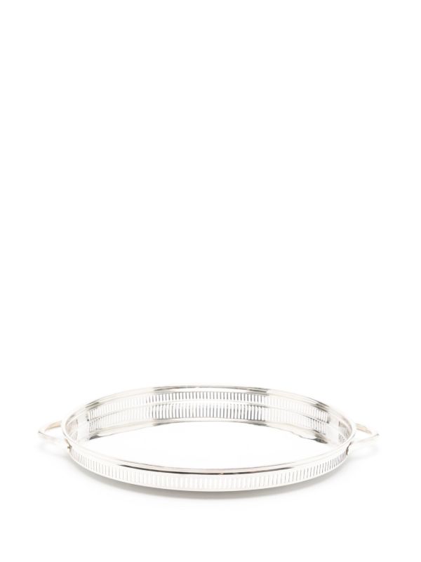 Soho Home Silver-tone Rochester Stainless-steel Tray Plate (41cm) | Browns Decorative Trays & Plates