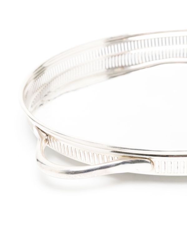 Soho Home Silver-tone Rochester Stainless-steel Tray Plate (41cm) | Browns Decorative Trays & Plates