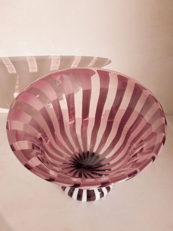 Soho Home Striped Glass Vase | Browns Decorative Trays & Plates