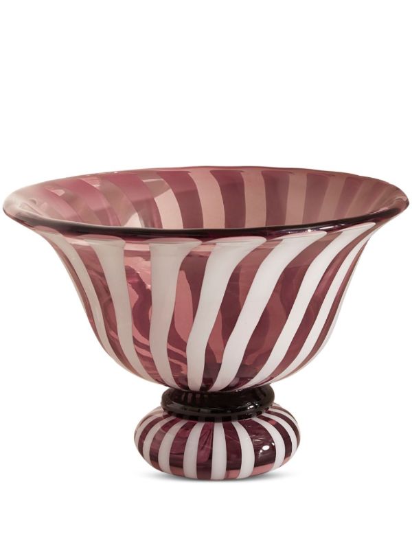 Soho Home striped glass vase | Browns Decorative Trays & Plates