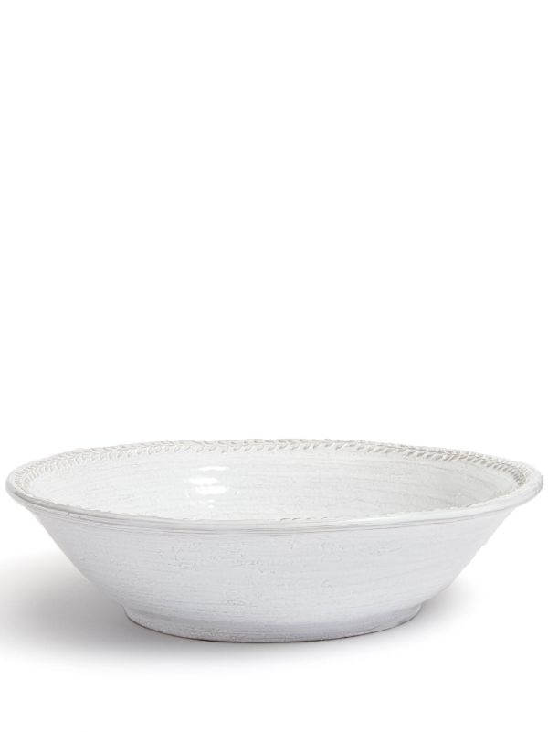 Soho Home white Hillcrest stoneware serving bowl | Browns Plates & Bowls