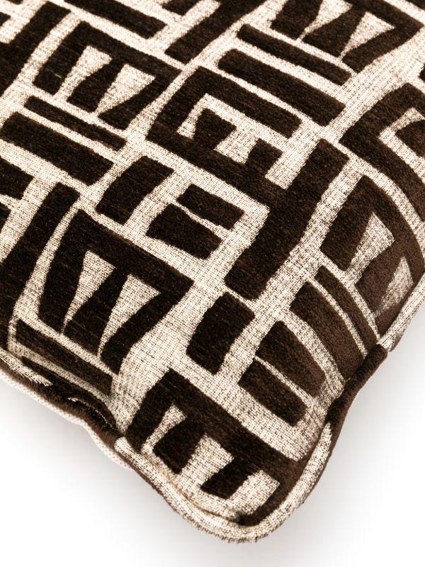 Soho Home X Pierre Frey Brown Tsomba Abstract-Jacquard Cushion | Browns Cushions