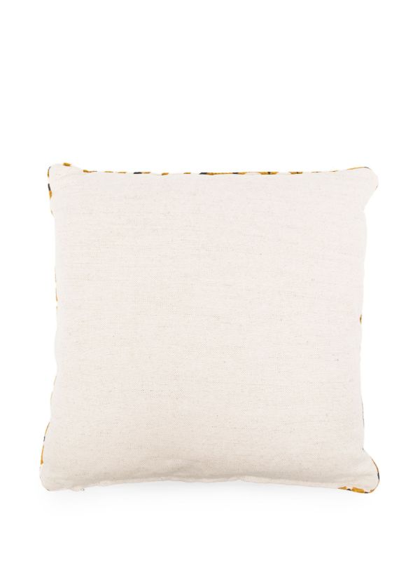 Soho Home X Pierre Frey Yellow Les Ecailles Cushion | Browns Cushions