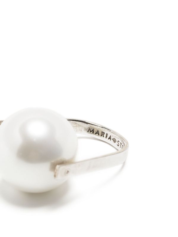 Soludos Stern Pearl-embellished Ring | Browns Rings