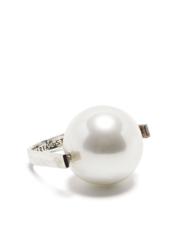 Soludos Stern pearl-embellished ring | Browns Rings