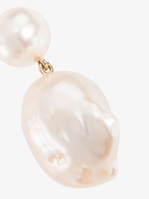 Sophie Bille Brahe 14K Gold Venus Pearl Drop Earrings | Browns Earrings