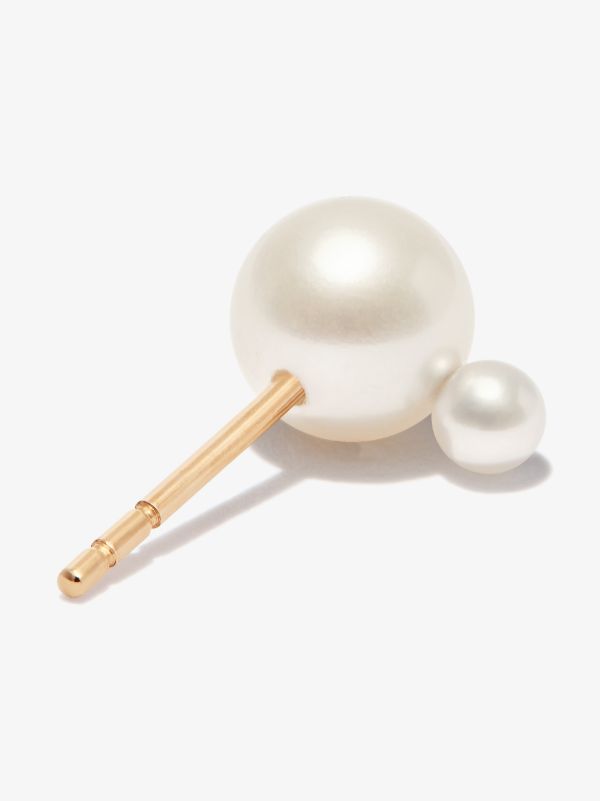 Sophie Bille Brahe 14K Yellow Gold Babylon Deux Pearl Earring | Browns Fine Earrings