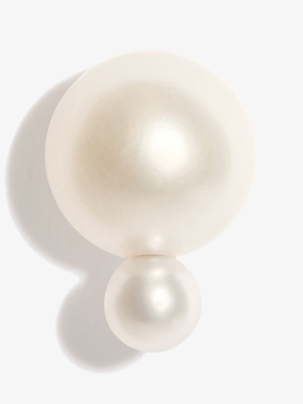 Sophie Bille Brahe 14K yellow gold Babylon Deux pearl earring | Browns Fine Earrings