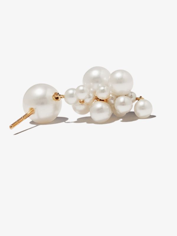Sophie Bille Brahe 14K Yellow Gold Botticelli Pearl Drop Earrings | Browns Fine Earrings